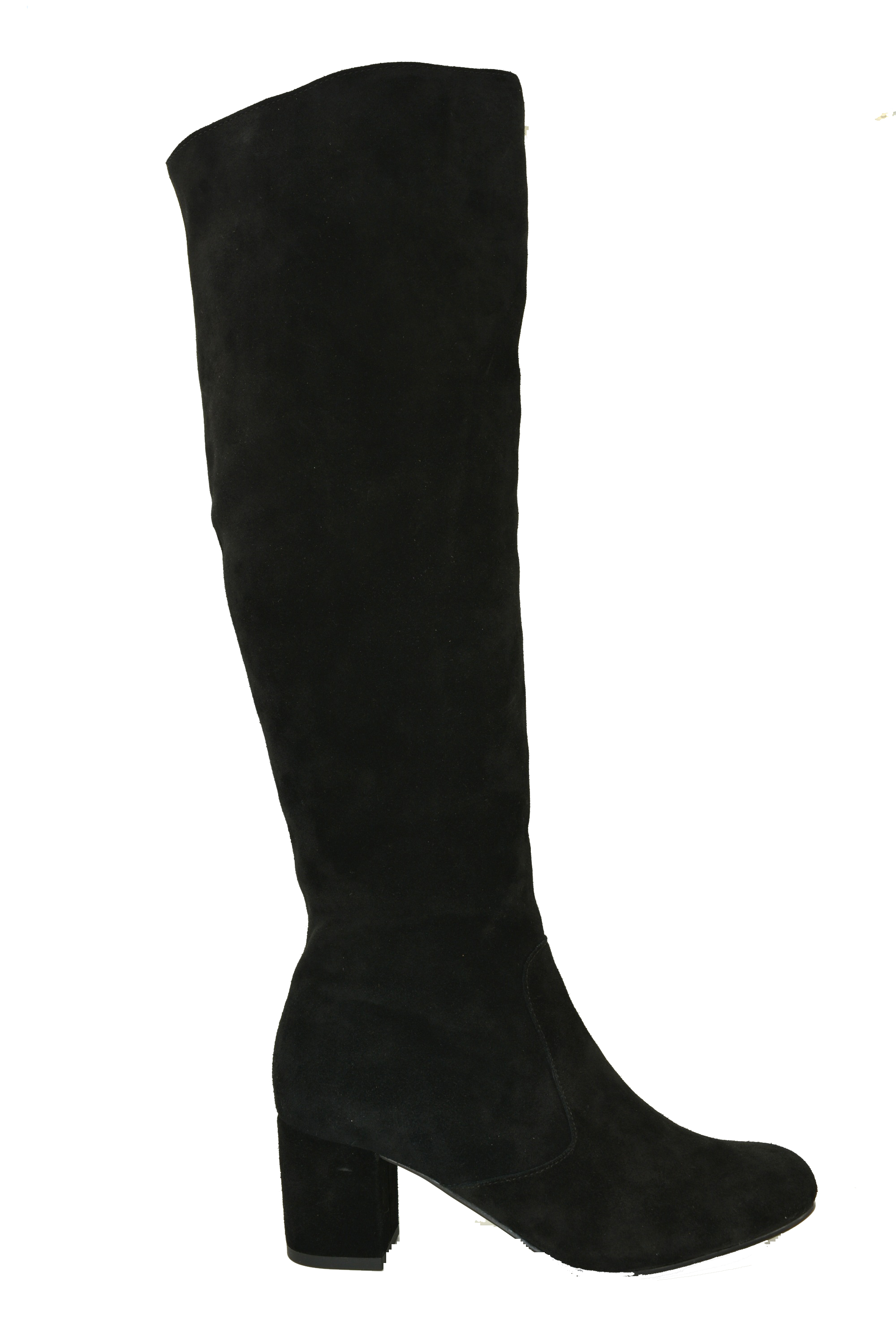 HISCO-BLACK VELOUR SUEDE
